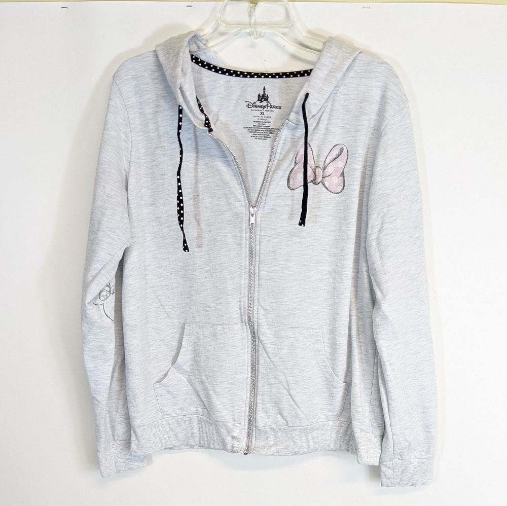 Disney Parks Minnie Mouse full zip hoodie